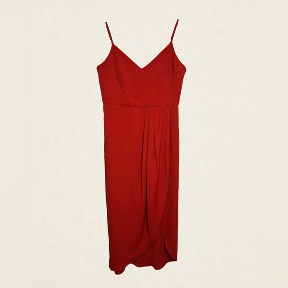 Lulu's Reinette Rust Midi Sleeveless Dress - Picture 5 of 13